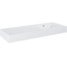 Jungborn Waschtisch DECEM 1210 x 460 mm Becken rechts weiß matt