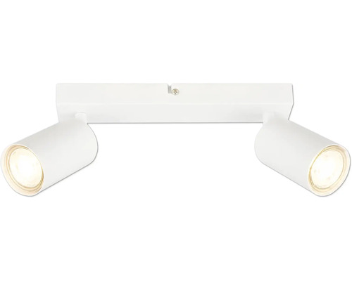 Weiße Doppelstrahler Deckenleuchte
