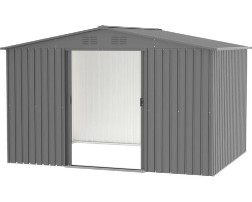 Metall Gerätehaus mit Schiebetür