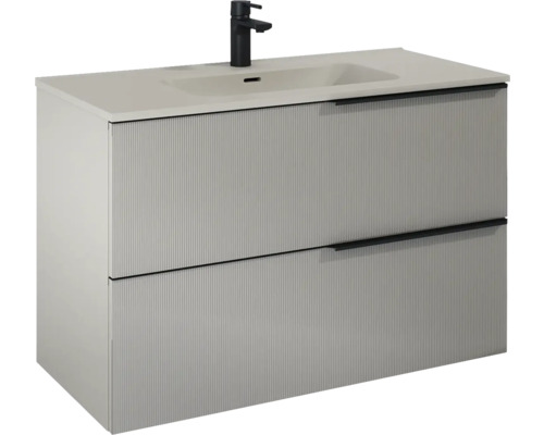 Jungborn Waschtischunterschrank NONUS BxHxT 1000 x 635 x 453 mm Frontfarbe fume matt