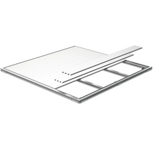 Aufbau eines Aluminium Terrassendachs mit Polycarbonatplatten.