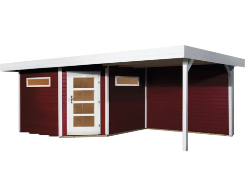 Gartenhaus mit Überdachung und Tür