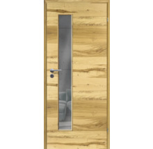 ZT Balkeneiche Furnier Quer 86x198,5 DIN Rechts MODERN 07 Glas Graphit