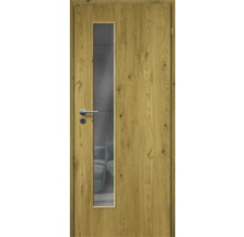 Holztür mit Glaseinsatz