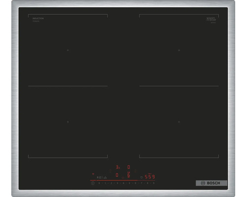 Induktionskochfeld mit Rahmen Bosch 58,3 x 51,3 cm 4 Kochzonen PVQ645HB1E