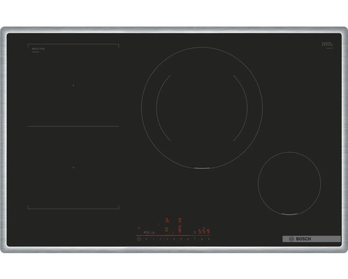 Induktionskochfeld mit Rahmen Bosch 80,2 x 52,3 cm 4 Kochzonen PVS845HB1E