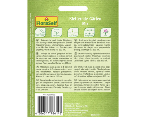 Kletternde Gärten Mix Samenpackung von FloraSelf