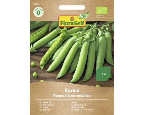 Bio Markerbse Karina FloraSelf Bio samenfestes Saatgut Gemüsesamen