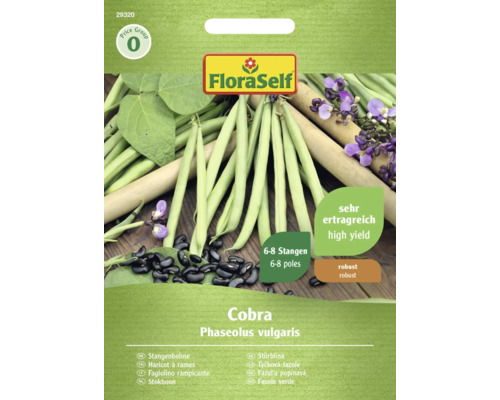 Stangenbohnen Cobra FloraSelf samenfestes Saatgut Gemüsesamen