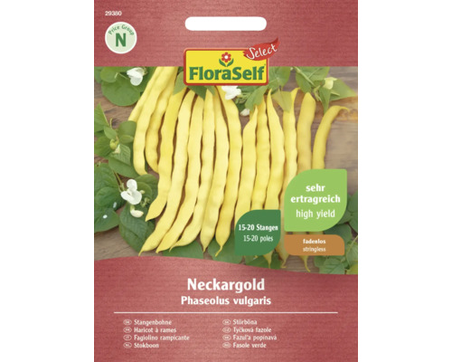 Stangenbohnen Neckargold FloraSelf Select samenfestes Saatgut Gemüsesamen