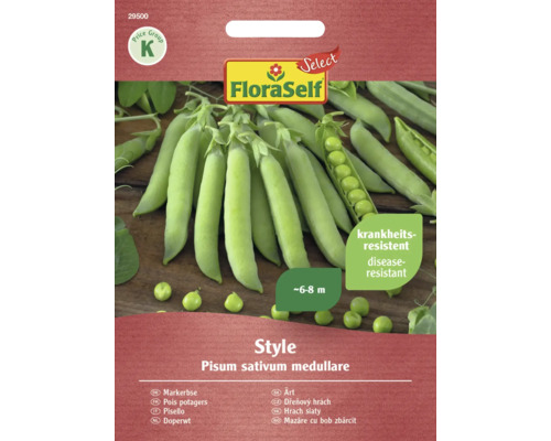 Markerbse Style FloraSelf Select samenfestes Saatgut Gemüsesamen