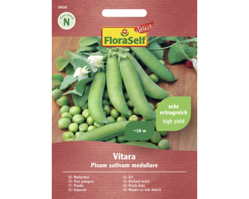 Markerbse Vitara FloraSelf Select samenfestes Saatgut Gemüsesamen