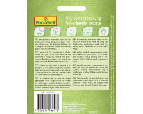 FloraSelf Feldsalat-Saatgut, Vorteilspackung