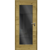 ZT Eiche Rustic Furnier Quer 98,5x198,5 DIN Links MODERN 08 Glas Dunkelgrau