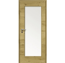 ZT Eiche Rustic Furnier Quer 98,5x198,5 DIN Rechts MODERN 08 Glas Satiniert