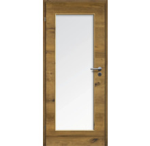 Holztür mit Glaseinsatz