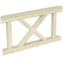 Brüstung Andreaskreuz SKAN HOLZ Nice Gr.2 natur