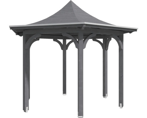 Holzpavillon mit Spitzdach