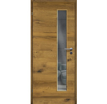 ZT Eiche Bronze Furnier Quer 98,5x198,5 DIN Links MODERN 07 Glas Graphit