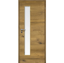 ZT Eiche Bronze Furnier Quer 86x198,5 DIN Rechts MODERN 07 Glas Satiniert