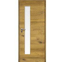 ZT Eiche Bronze Furnier Quer 98,5x198,5 DIN Rechts MODERN 07 Glas Satiniert