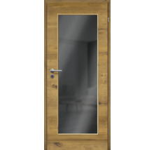 ZT Eiche Bronze Furnier Quer 61x198,5 DIN Rechts MODERN 08 Glas Dunkelgrau