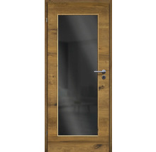 Innentür mit Glaseinsatz und Holztürrahmen