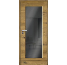 Zimmertür mit Glaseinsatz und Türgriff