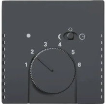 Nahaufnahme eines Raumthermostats mit Drehregler und Schalter zur Einstellung der Temperatur