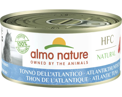 Katzenfutter nass Almo HFC natural Atlantik-Thunfisch 150 g