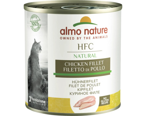 Katzenfutter nass Almo HFC natural Hühnerfilet 280 g