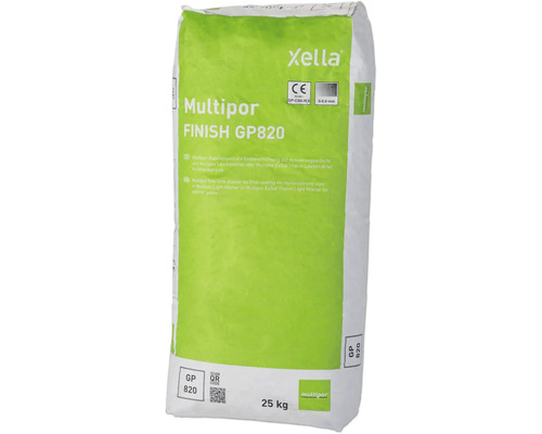 Multipor Kalkfeinputz Finish GP820 naturweiß 25 kg Sack Multipor Finish GP820, 25 Kilogramm