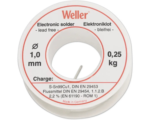 Weller EL99 / 1-250 T0054025299 Elektroniklot, bleifrei, EL99/1, 250 g, Ø 1, 0 mm