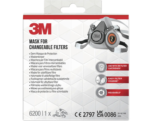 3M Halbmaske 6200 für wechselbare Filter