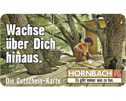 Hornbach Gutschein-Karte für den Baumhausbau
