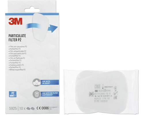 3M Partikelfilter P2, Packung mit 10 Stück