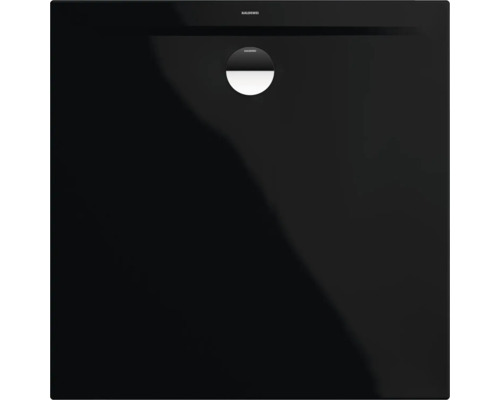 Duschwanne KALDEWEI SUPERPLAN ZERO 1516-5 80 x 80 x 3.7 cm schwarz glänzend mit Wannenträger 351647980701