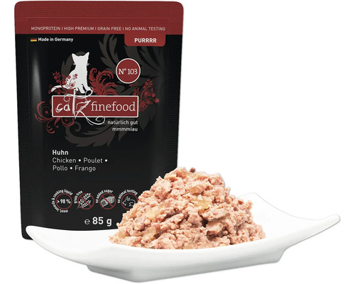 Catz Finefood Katzennassfutter Huhn, 85 Gramm