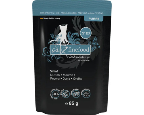 Katzenfutter nass catz finefood Purrrr No.113 Schaf 85 g