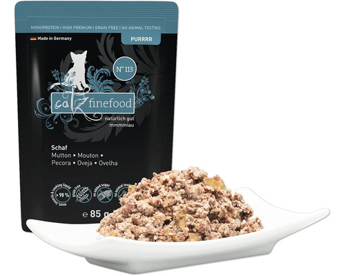 Catz Finefood Katzenfutter mit Lammfleisch, 85 Gramm