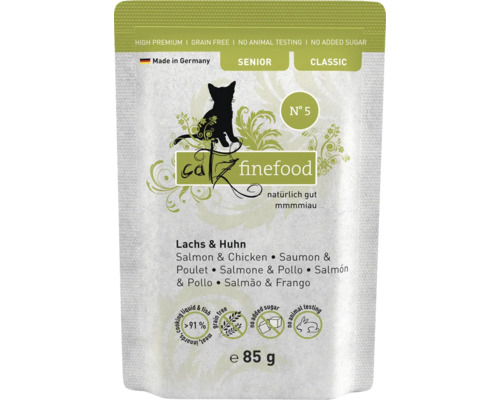 Katzenfutter nass catz ff Senior No.05 Lachs&Huhn 85 g