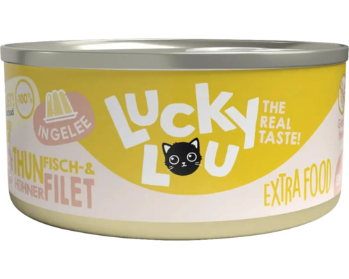 Katzenfutter nass Lucky Lou Extrafood Hühnerfilet in Jelly 70 g