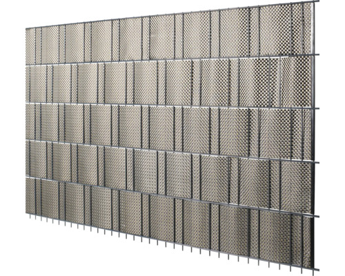 Doppelstabmattenzaun mit Maschenstruktur für den Außenbereich