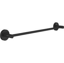 Schwarzer Handtuchhalter zur Wandmontage
