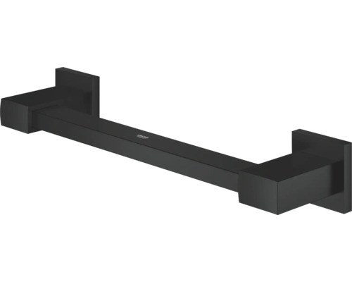 Schwarzer Handtuchhalter