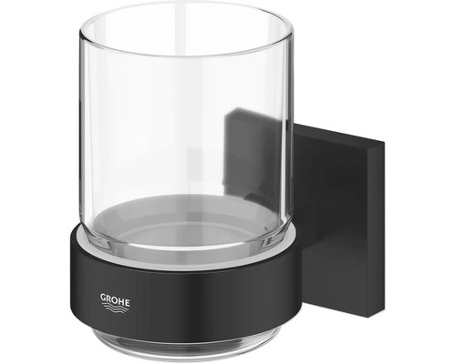 Grohe Zahnputzbecher zur Wandmontage mit Glasbehälter