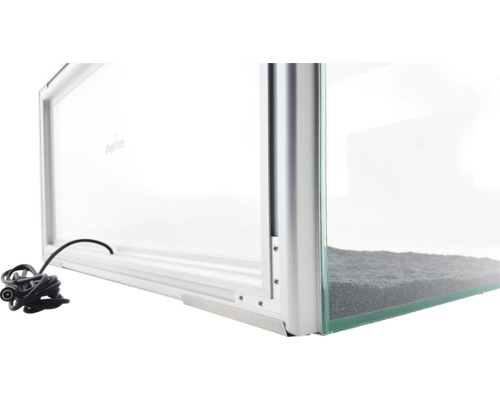 Detailansicht eines Aquariums mit Beleuchtung