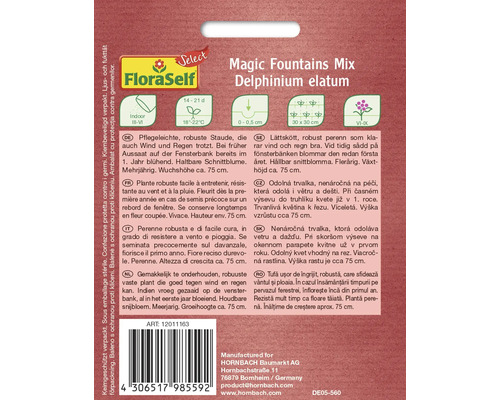 Verpackung Magic Fountains Mix Delphinium elatum Blumensamen