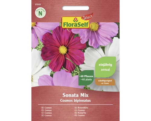 Schmuckkörbchen Sonata Mischung FloraSelf Select Samenfestes Saatgut Blumensamen