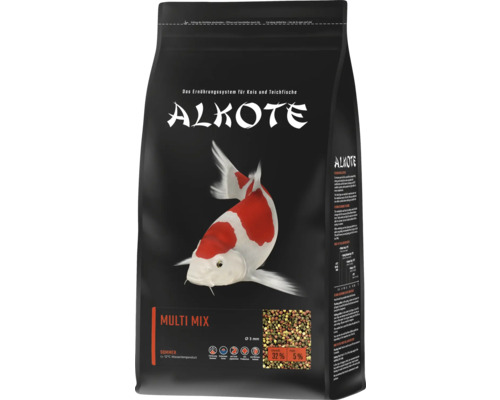 Teichfutter ALKOTE Multi Mix 3 mm 1 kg Koifutter hochwertiges Hauptfutter für Koi speziell zum Einsatz in den Sommermonaten